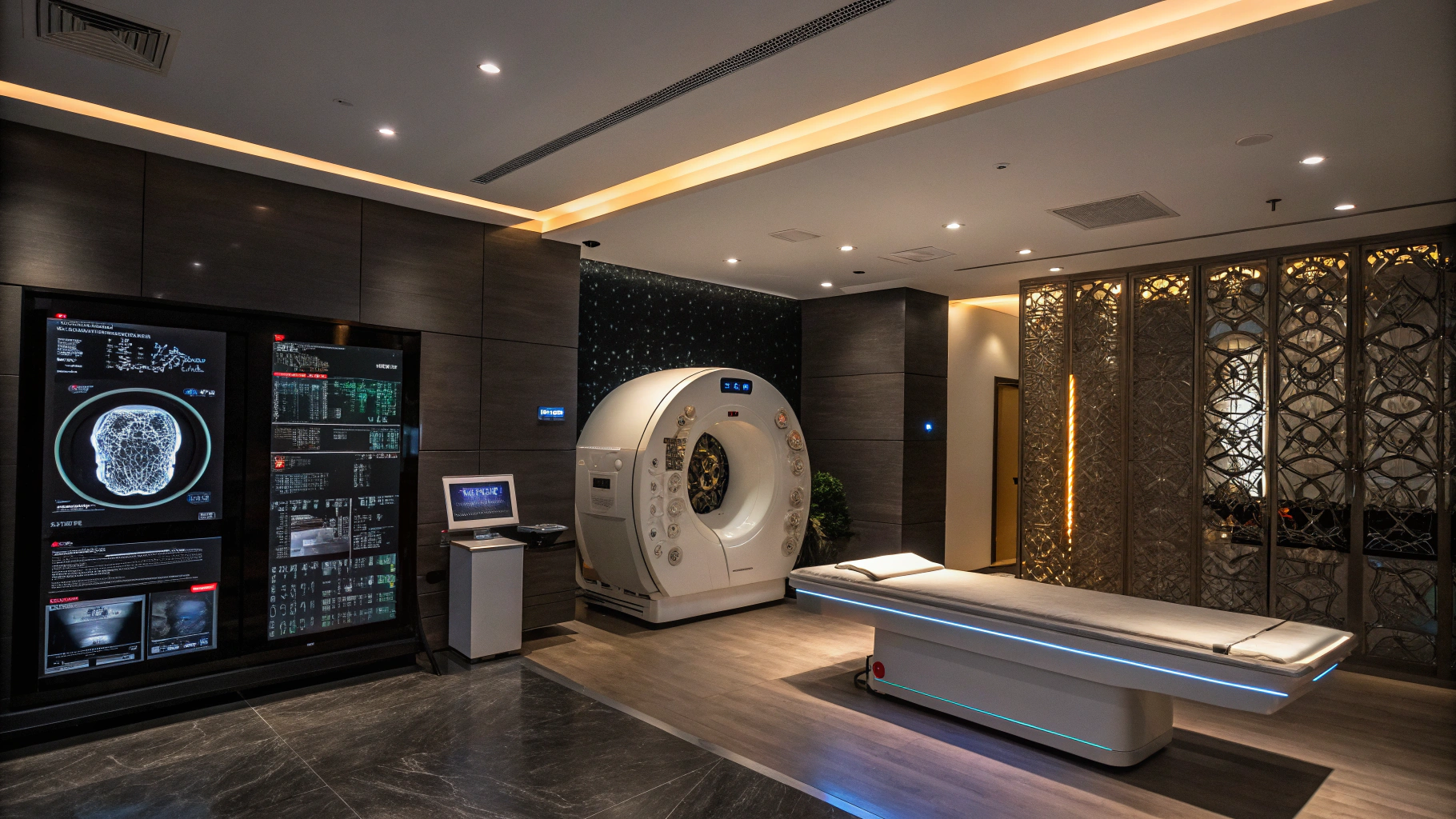 Modern integrative wellness suite and advanced clinical equipment