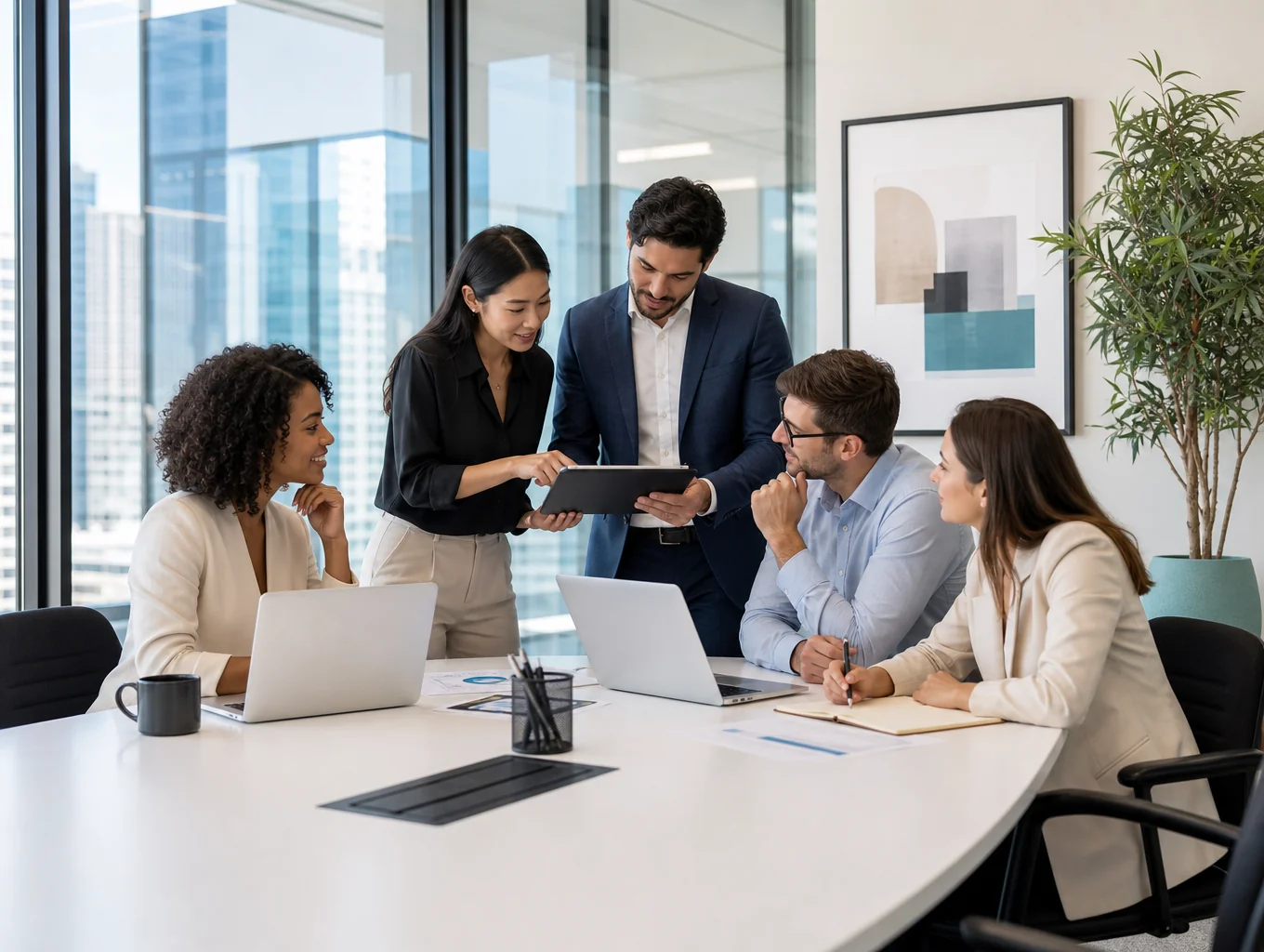 Strategic business planning and operational consulting session for a wellness practice
